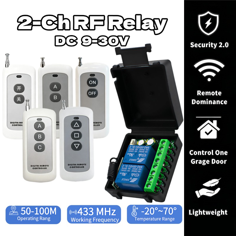 433Mhz Receiver Module - 12V 24V 433Mhz RF Actuator Motor