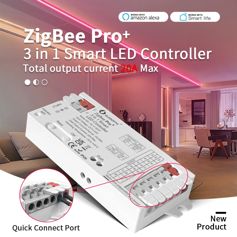GLEDOPTO ZigBee 3.0 Pro+ 3 in  - Zigbee Coordinator Stick ulasan dan harga