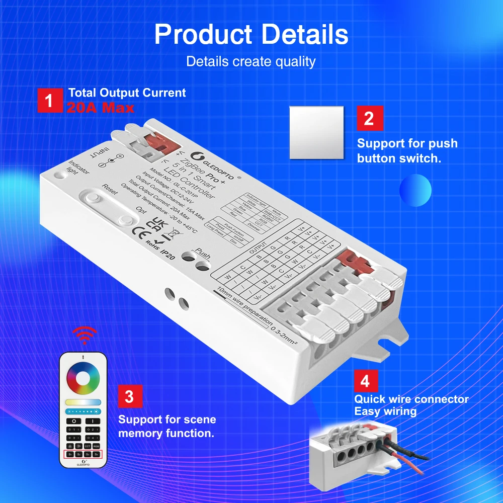 GLEDOPTO ZigBee 3.0 Pro+ 3 in  - Zigbee Coordinator Stick ulasan dan harga
