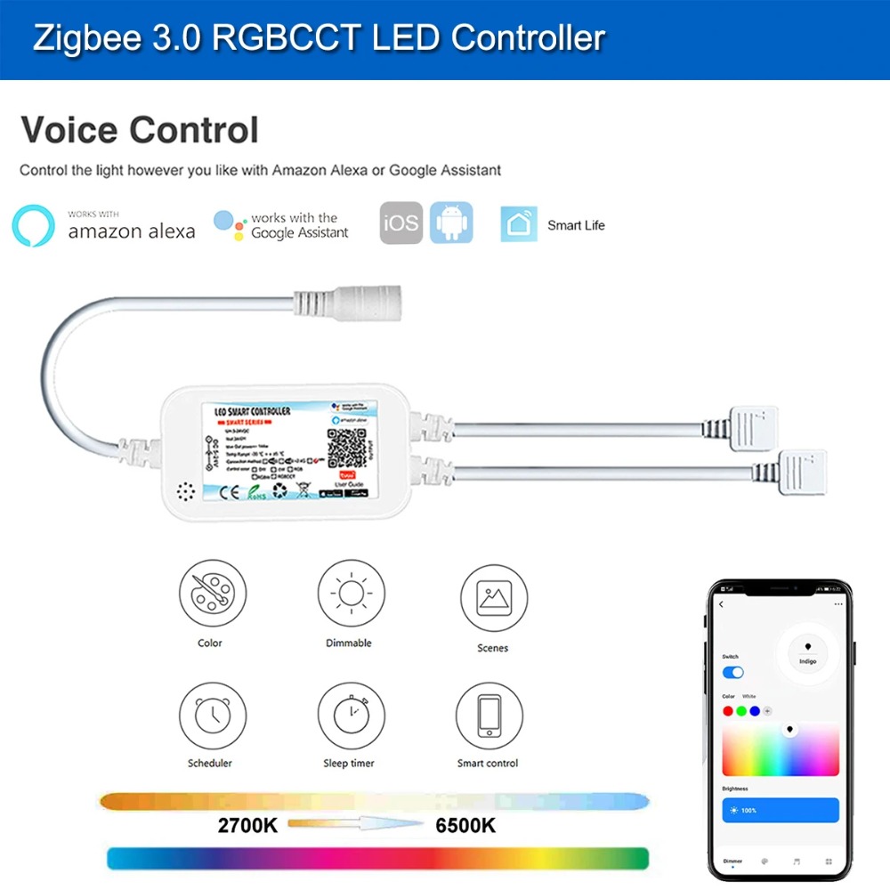 Tuya Zigbee DC24V FCOB RGB LED - Zigbee Coordinator Stick ulasan dan harga